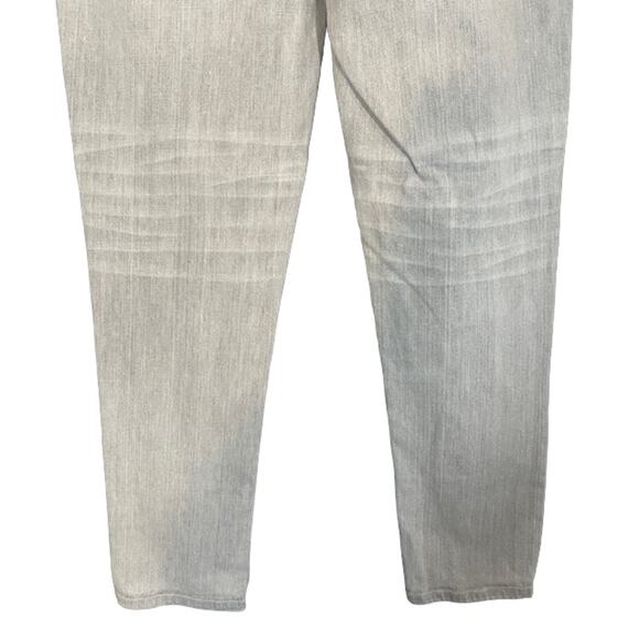 Eileen Fisher Light Gray Wash Straight Leg Denim Jeans Women Sz 8 - Picture 9 of 12